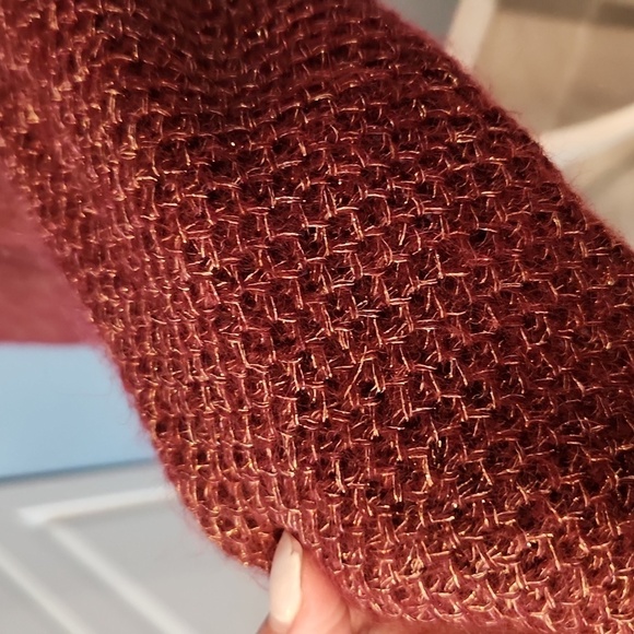 Victoria's Secret Moda International Mohair metallic gold cowl neck swea… - Picture 5 of 7